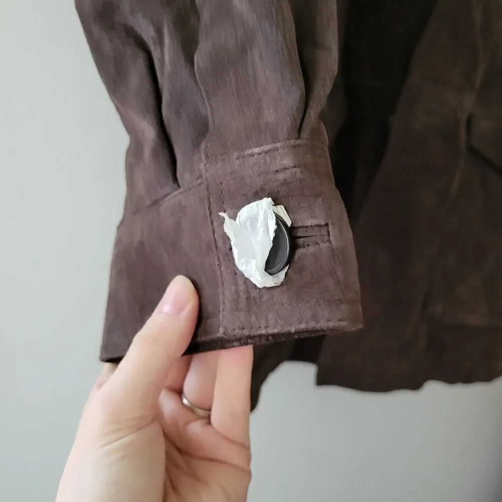 Knightsbridge Leather Coat NWT Brown M